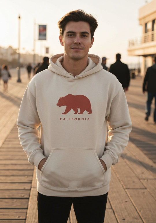 Cali Life California Bear Hoodie — Men's