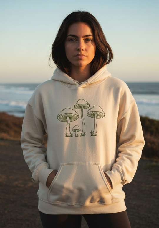 Cali Life Mushroom Line Trio Hoodie — Women's