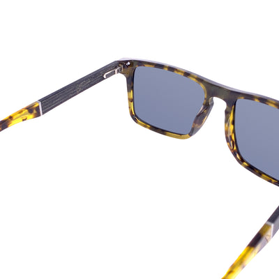 Dana Point wood-temple polarized sunglasses worn in natural light, Coastal collection by Cali Life Co