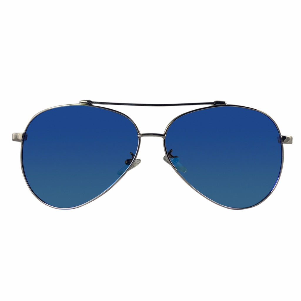 Pacific Beach polarized UV400 sunglasses by Cali Life Co, front view showing walnut wood frame and lens detail