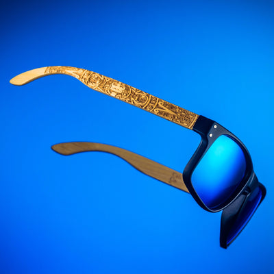Cali Life Co. Volcanic Blue polarized UV400 eco-friendly sunglasses designed in San Diego CA