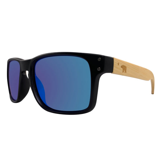 Cali Life Co. Volcanic Blue polarized UV400 eco-friendly sunglasses designed in San Diego CA
